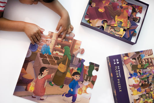 Eid Bazaar & Sunrise Mosque Puzzle Bundle | Tiny Roots