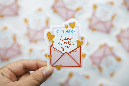 “Allah Loves You” Reminder Sticker