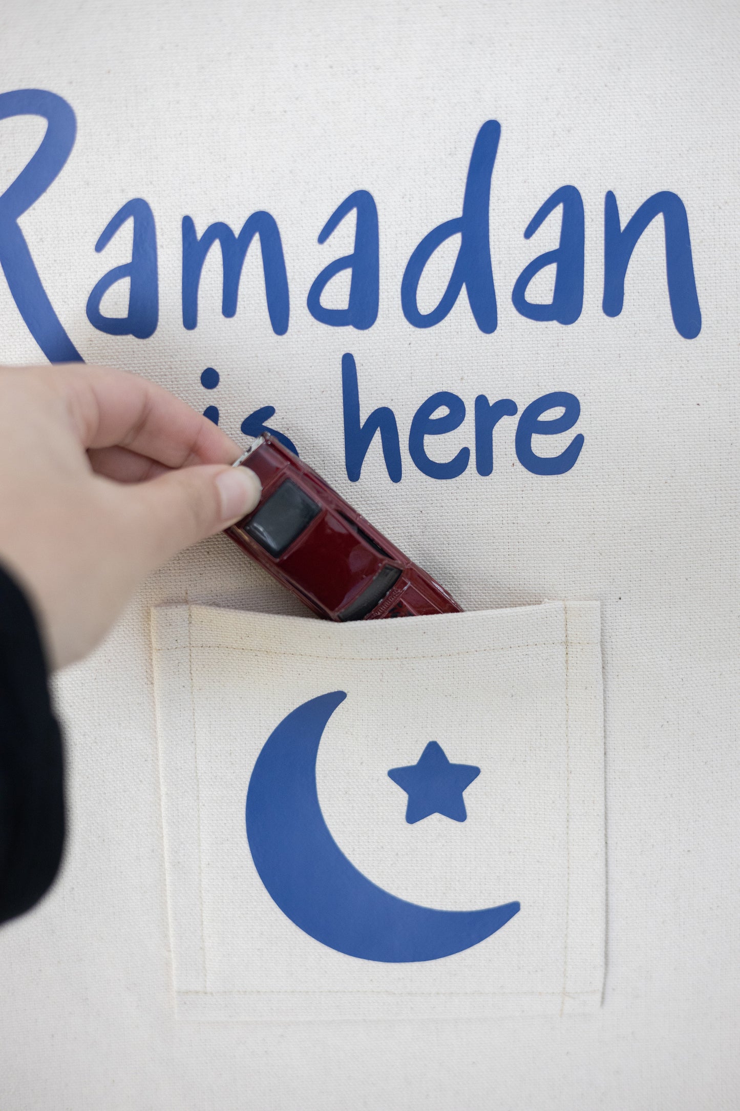 Ramadan & Eid Canvas Banner with Treat Pocket