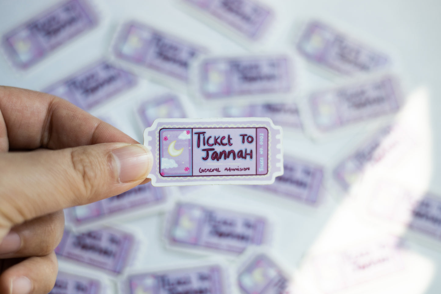 Ticket to Jannah – Pink Ticket Design
