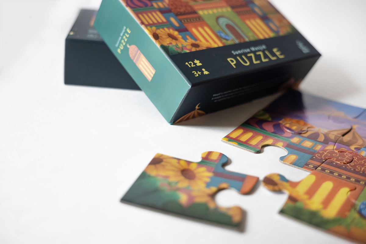 Eid Bazaar & Sunrise Mosque Puzzle Bundle | Tiny Roots